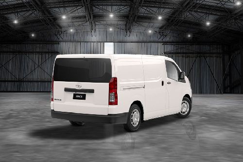 Hiace Rear angle view Hiace Rear angle view