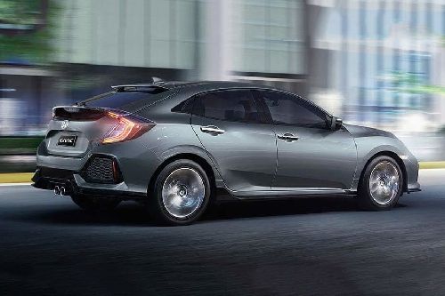 Civic Hatchback Rear Low Angle View Civic Hatchback Rear Low Angle View