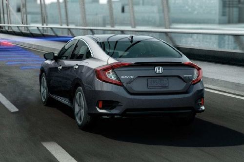 Rear Medium View of Honda Civic Hatchback Rear Medium View of Honda Civic Hatchback