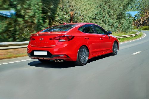Elantra Rear angle view Elantra Rear angle view