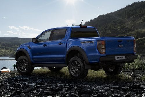 Rear Cross Side View of Ford Ranger Raptor Rear Cross Side View of Ford Ranger Raptor