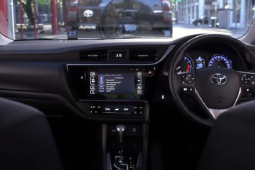 Dashboard View of Corolla Sedan Dashboard View of Corolla Sedan