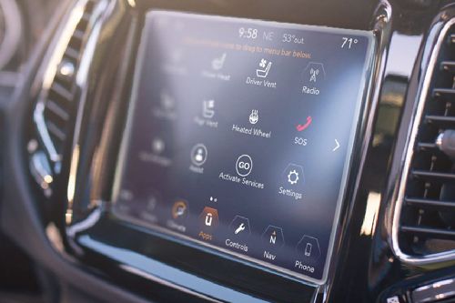 Compass touch screen